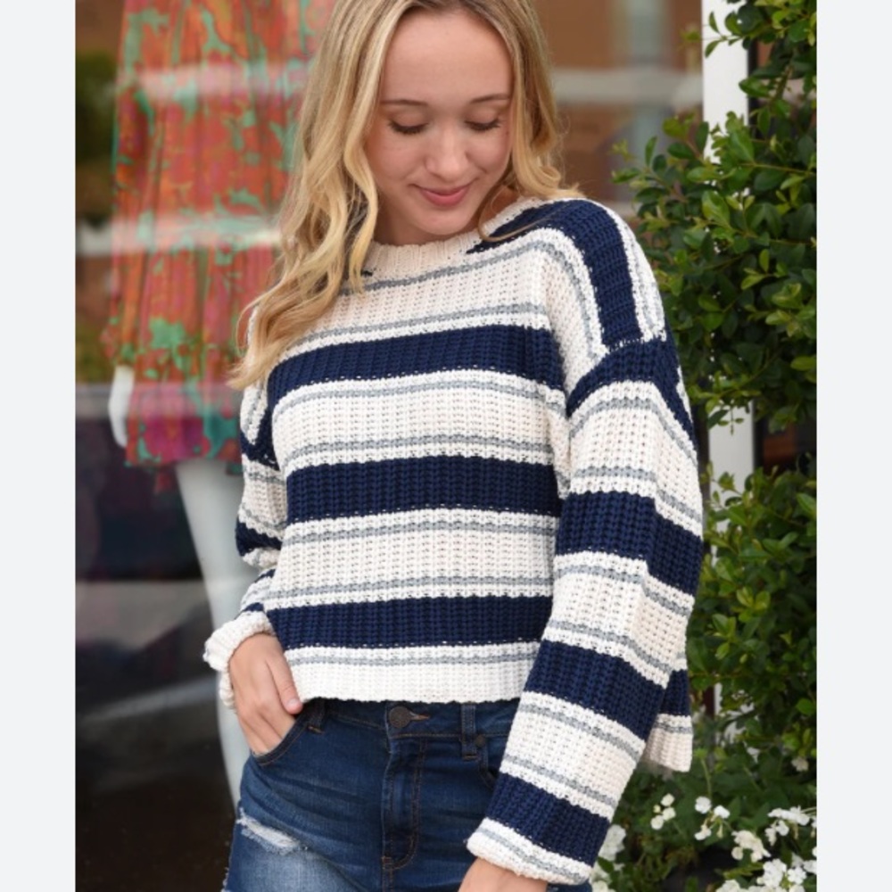 Z Supply Solange Striped Knit Sweater